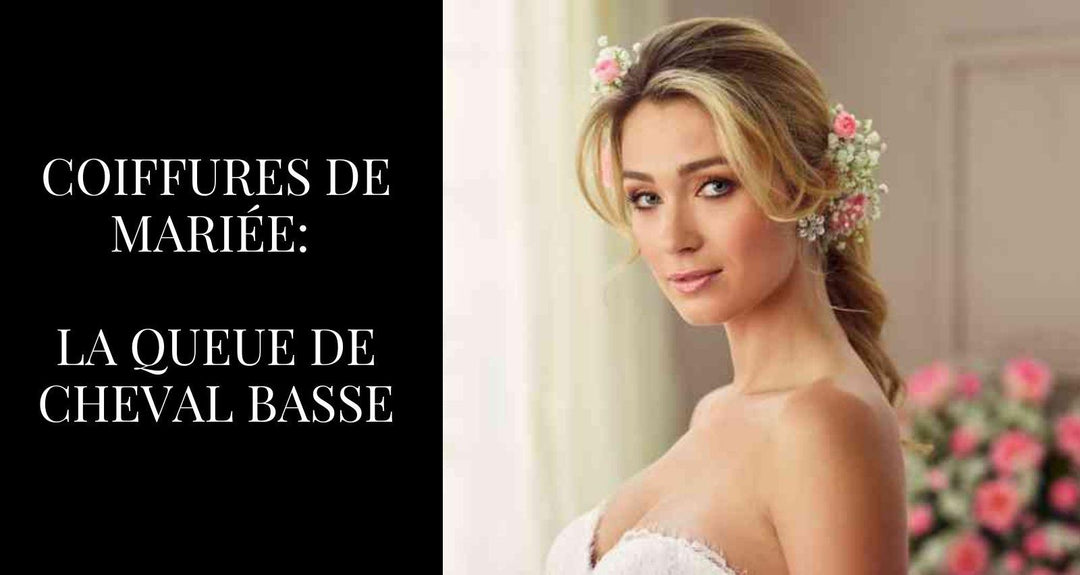 Coiffures de mariée: la queue de cheval basse