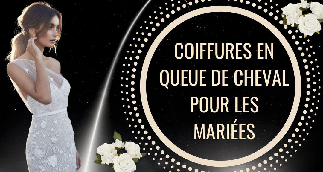 Coiffures en queue de cheval pour les mariées