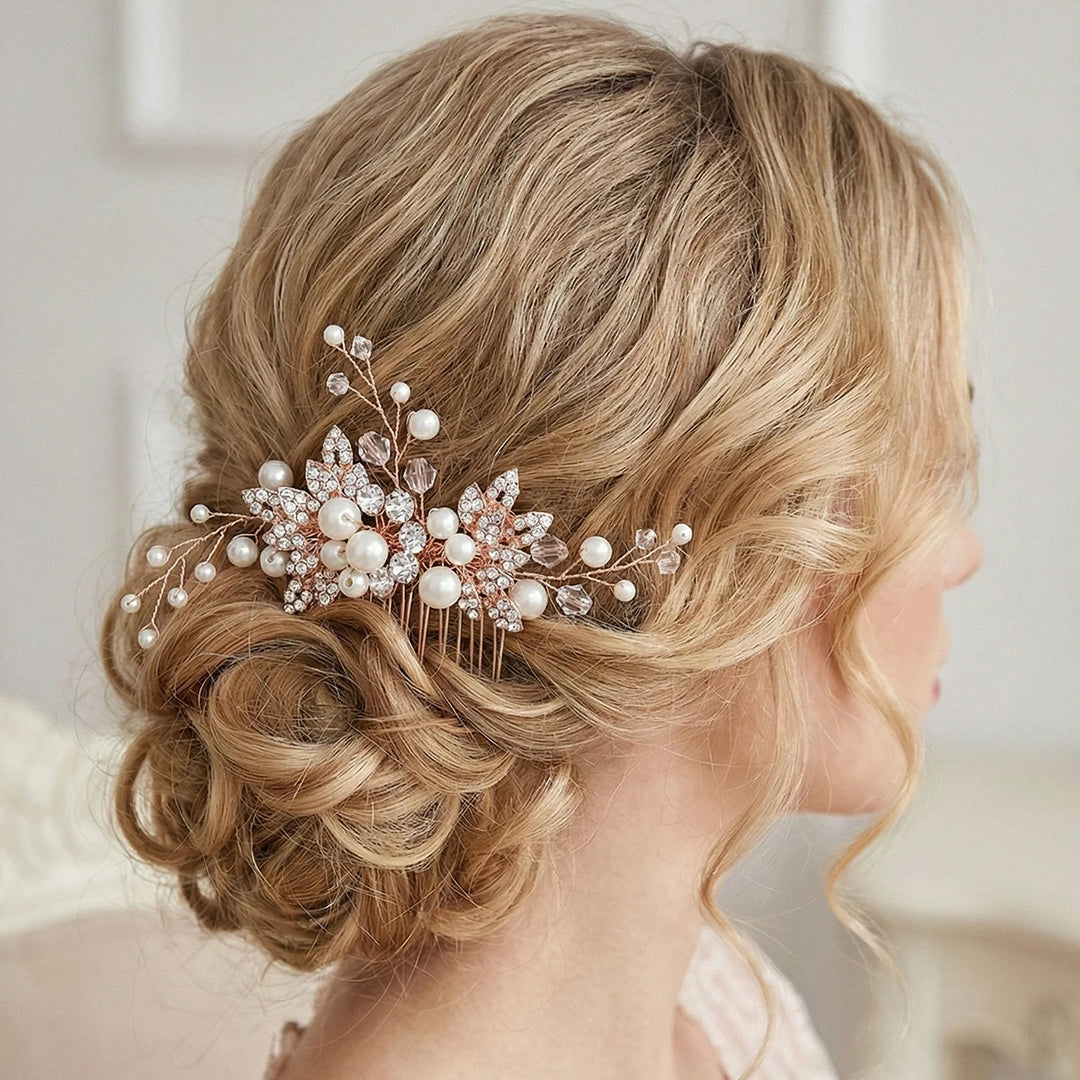 Peigne à Cheveux Bijou Perlé