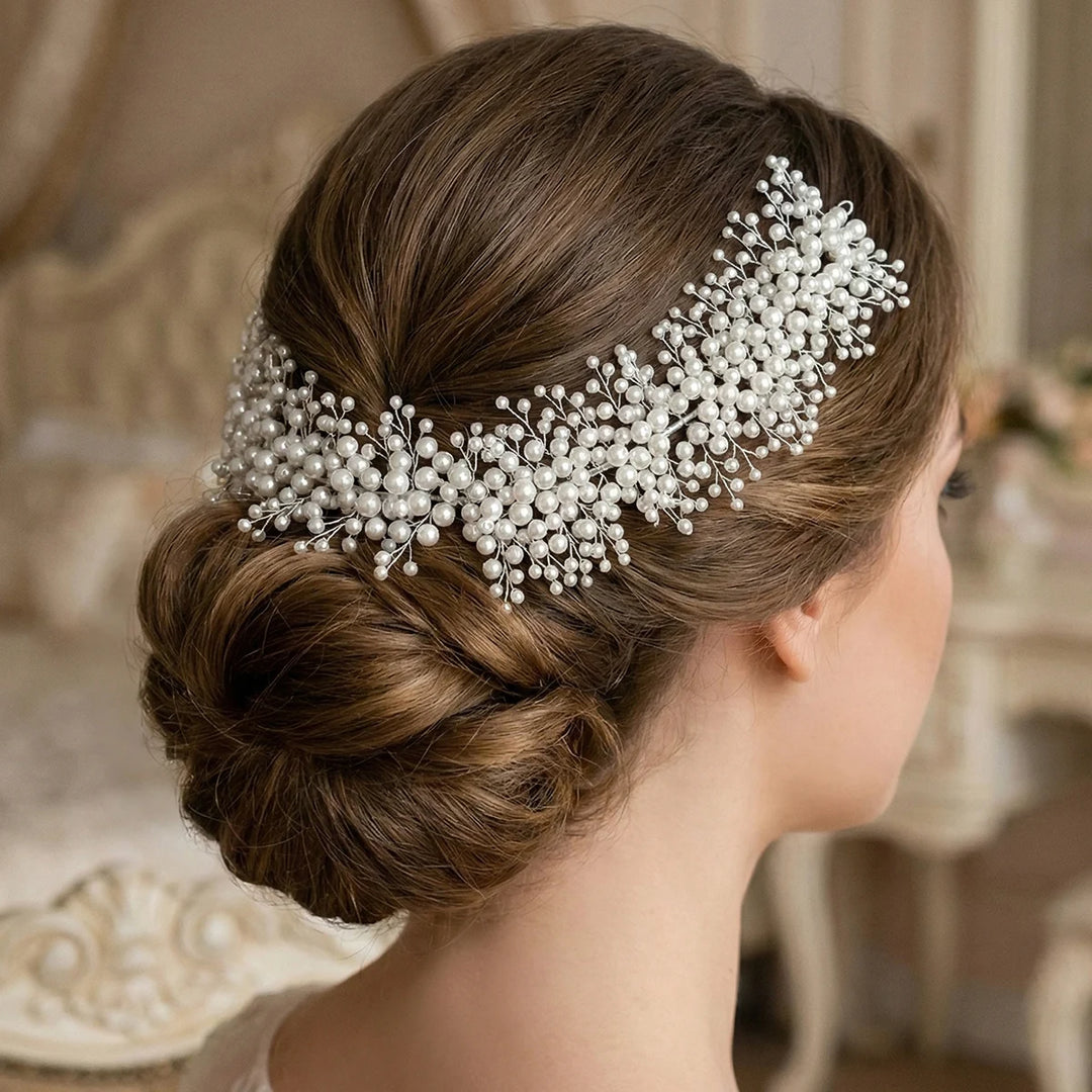 Grande épingle à cheveux à perles pour mariage