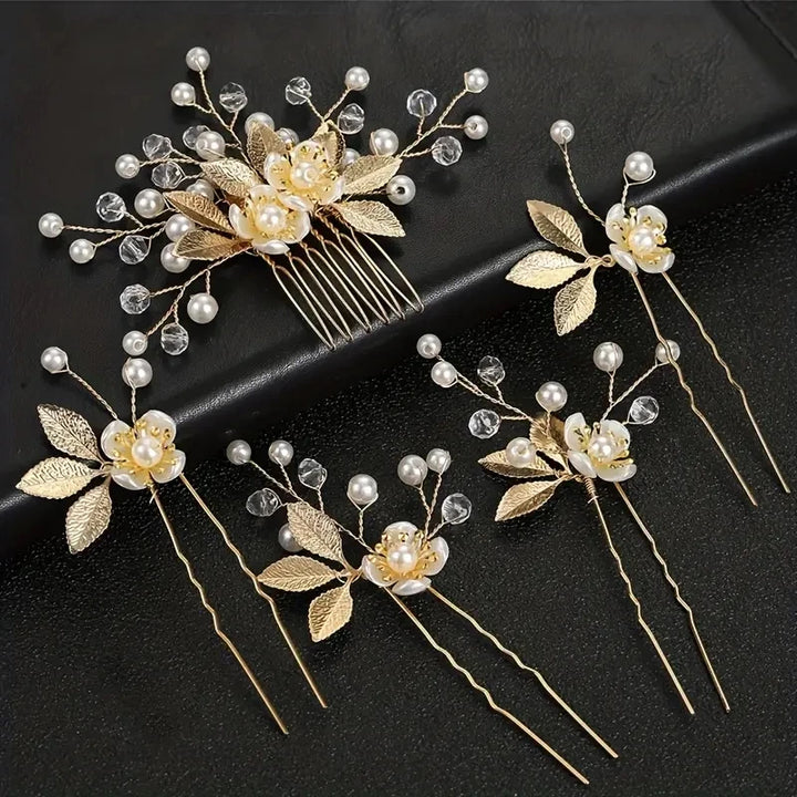 Set de Peignes à Cheveux pour Coiffure de Cérémonie