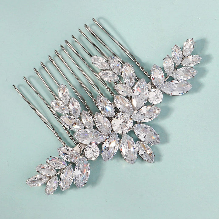 Peigne à Cheveux Cristal pour Chignon de Mariée