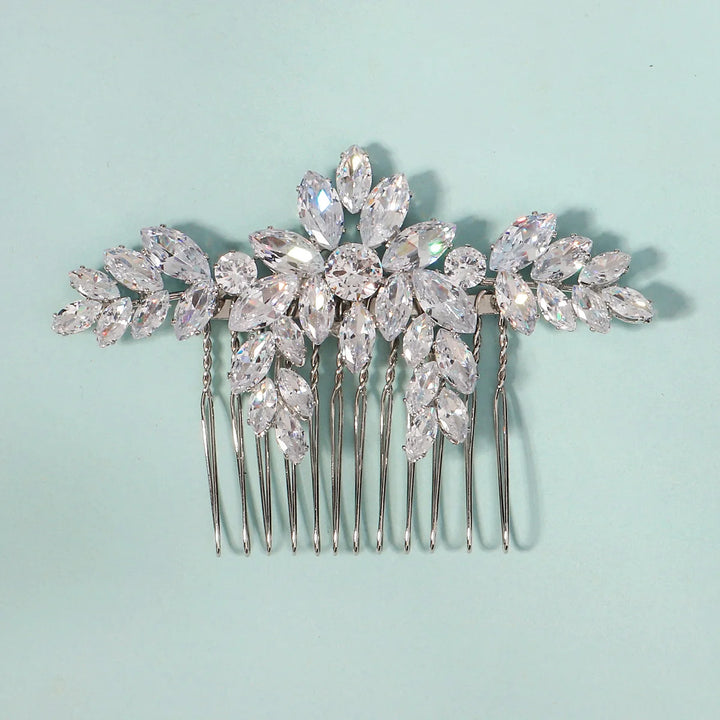 Peigne à Cheveux Cristal pour Chignon de Mariée