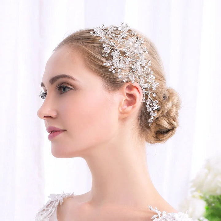 Épingle à Cheveux Longue en Cristal pour Mariage