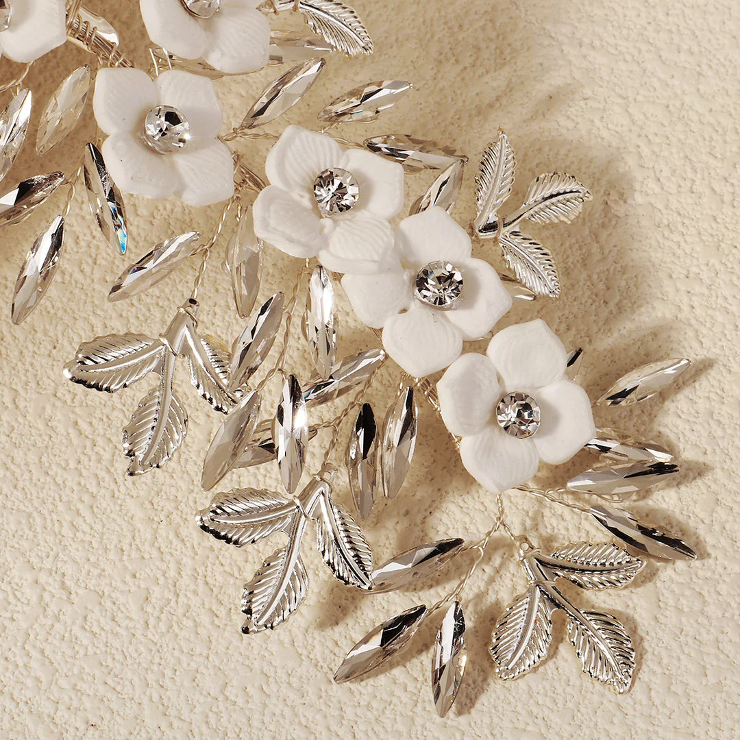 Épingle à Cheveux pour Mariage avec Fleurs – Élégance Bohème et Romantique