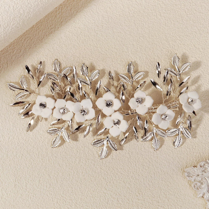 Épingle à Cheveux pour Mariage avec Fleurs – Élégance Bohème et Romantique