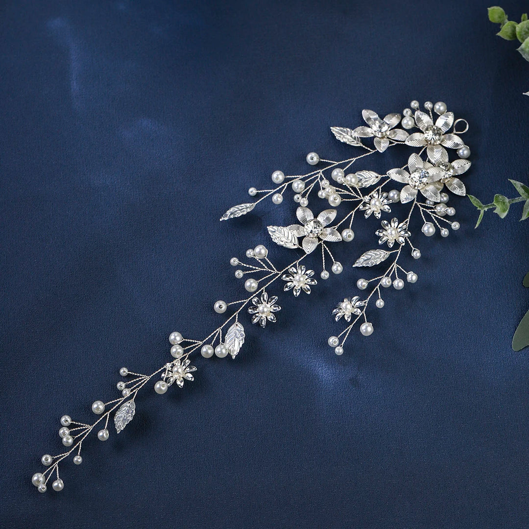 Épingle à Cheveux Mariage Bohème Dorée – Élégance Naturelle