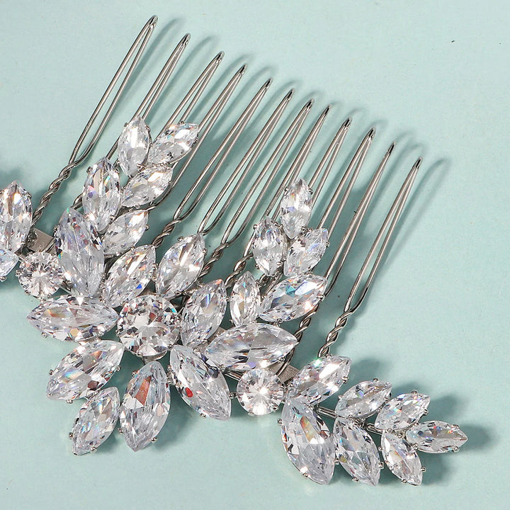 Peigne à Cheveux Cristal pour Chignon de Mariée