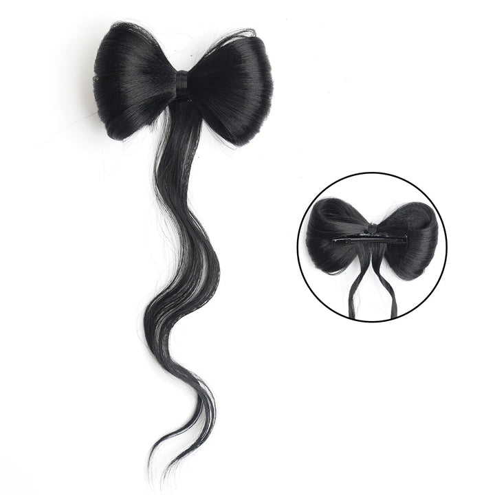 Postiche Cheveux Papillon Nœud - Extension Mèches Ondulées