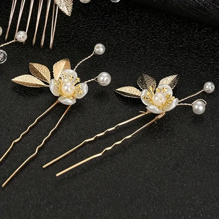 Set de Peignes à Cheveux pour Coiffure de Cérémonie