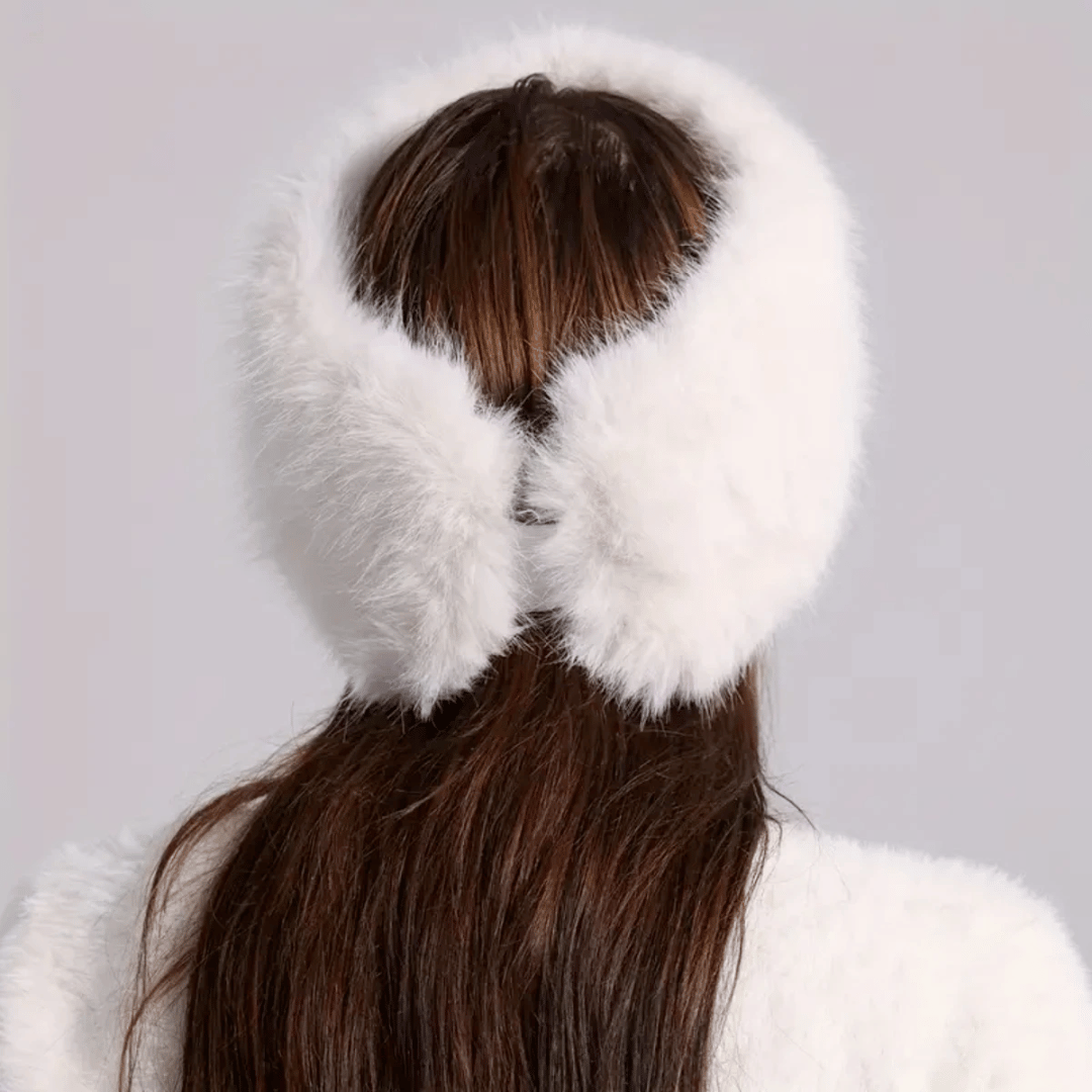 Bandeau Fausse Fourrure Blanc | Frossia