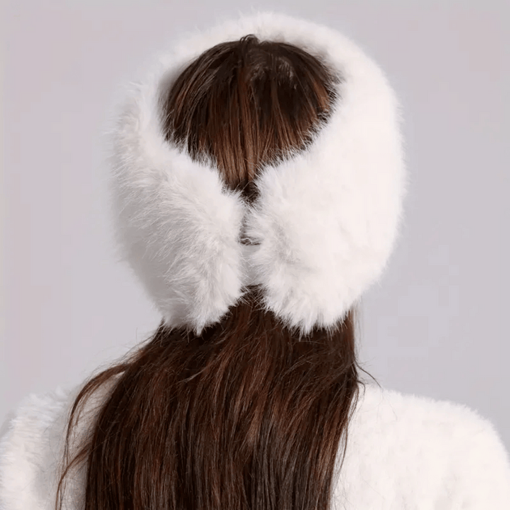 Bandeau Fausse Fourrure Blanc | Frossia