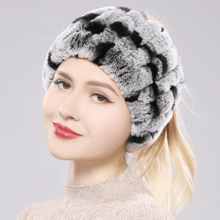 Bandeau Fourrure Gris | Frossia