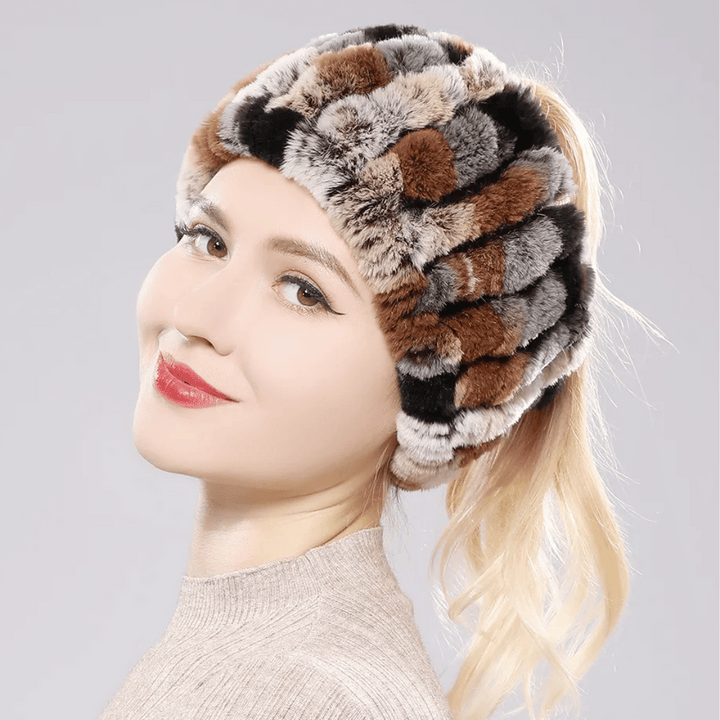 Bandeau Fourrure Russe Marron | Frossia