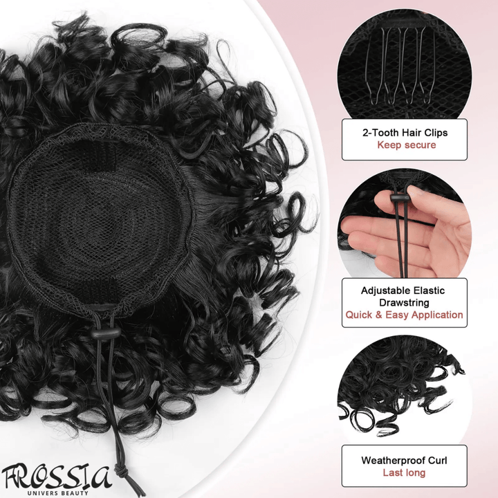 Fixation Faux Chignon Bouclé | Frossia