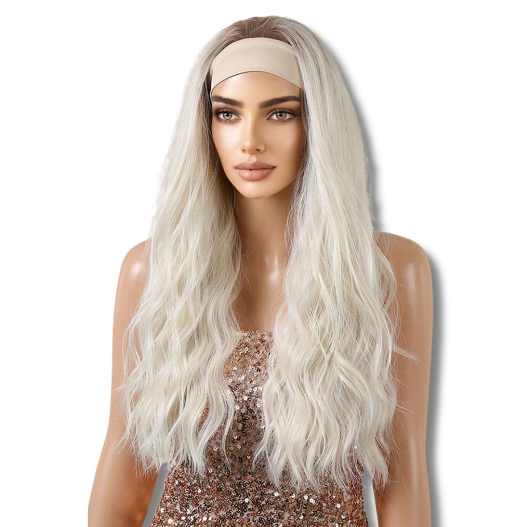 Perruque Blonde Polaire Bandeau | Frossia