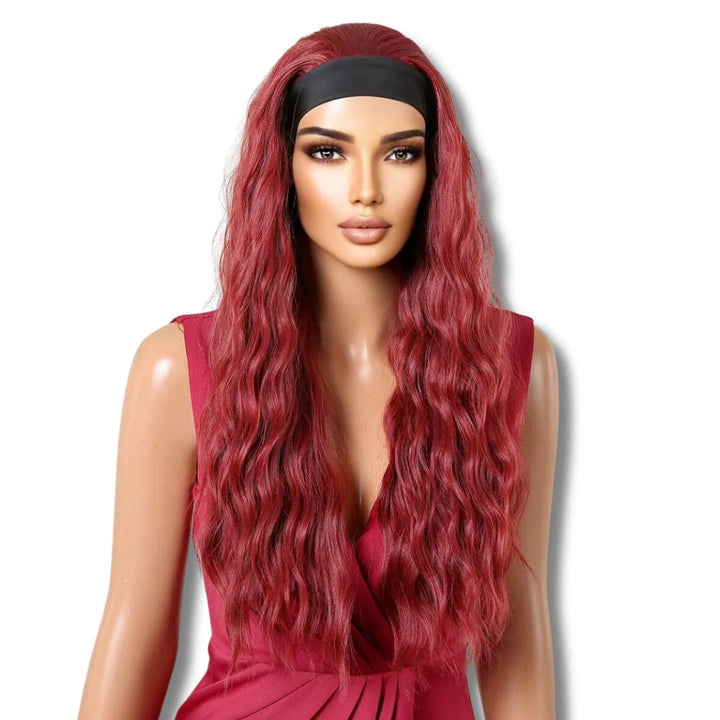 Perruque Rouge avec Bandeau | Frossia