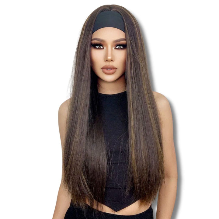 Perruque Bandeau Brune | Frossia