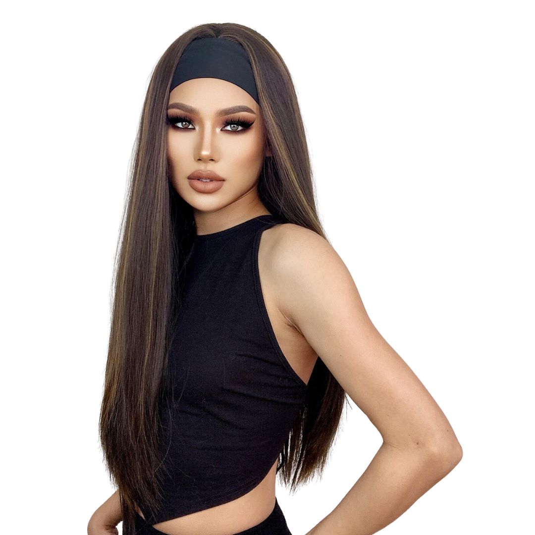Perruque Bandeau Brune | Frossia