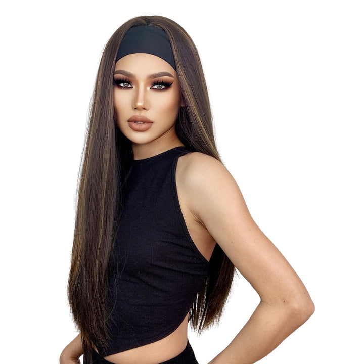 Perruque Bandeau Brune | Frossia