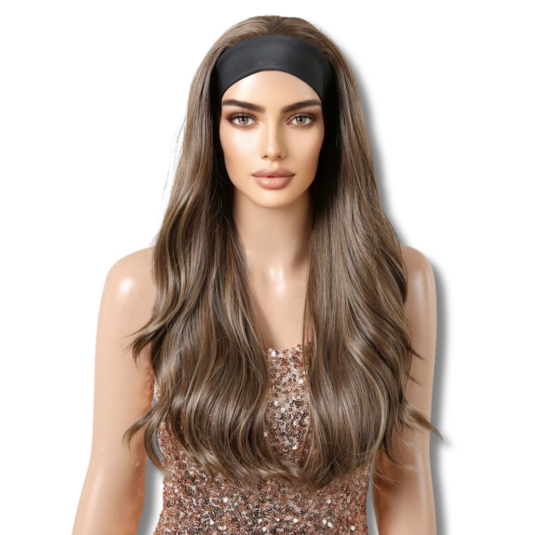 Perruque Bandeau Châtain | Frossia