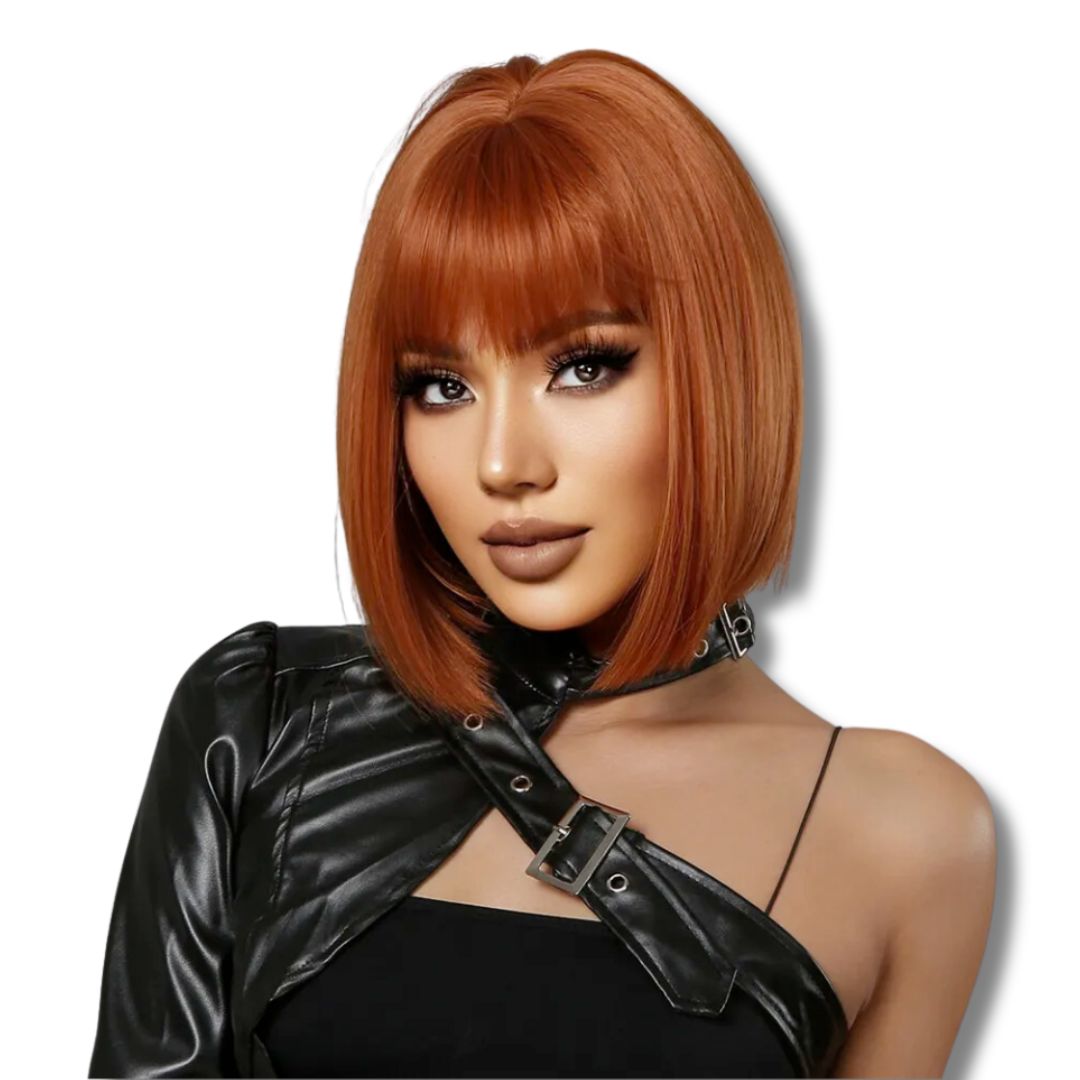 Perruque Courte Rousse | Frossia
