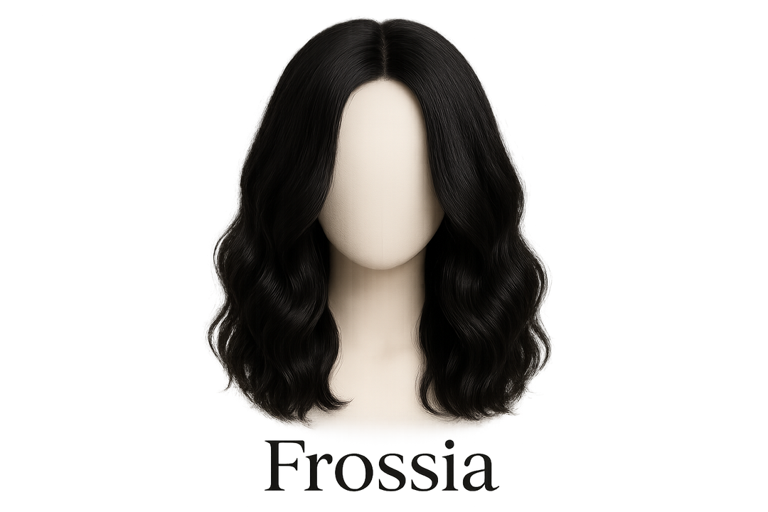 Perruque Noire Longue Ondulée - Premium