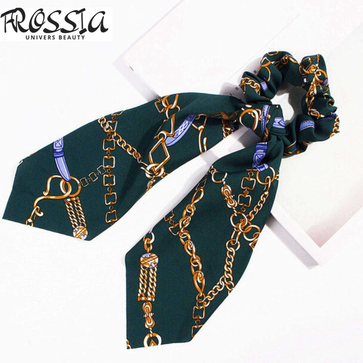 foulchie cheveux motif vert - Frossia 