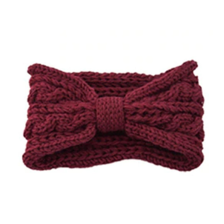 Bandeau cheveux bordeaux