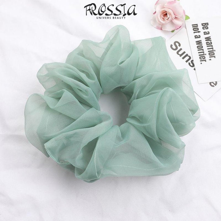 Chouchou cheveux turquoise