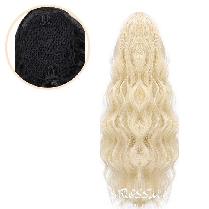 Postiche Queue de Cheval Blonde avec Élastique | Frossia