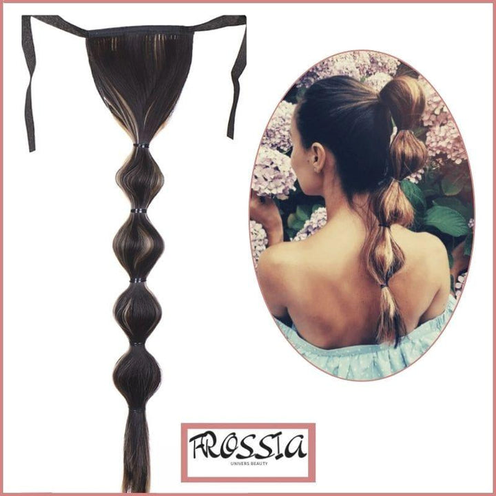 Faux Bubble ponytail avec méche