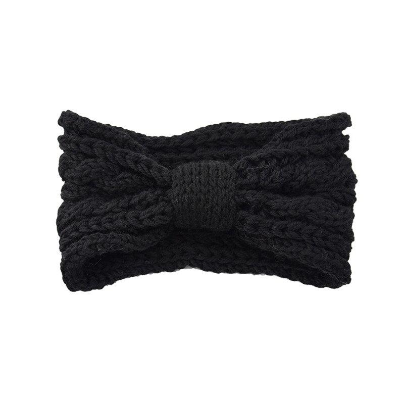 Bandeau cheveux noir | Bandeau cheveux laine