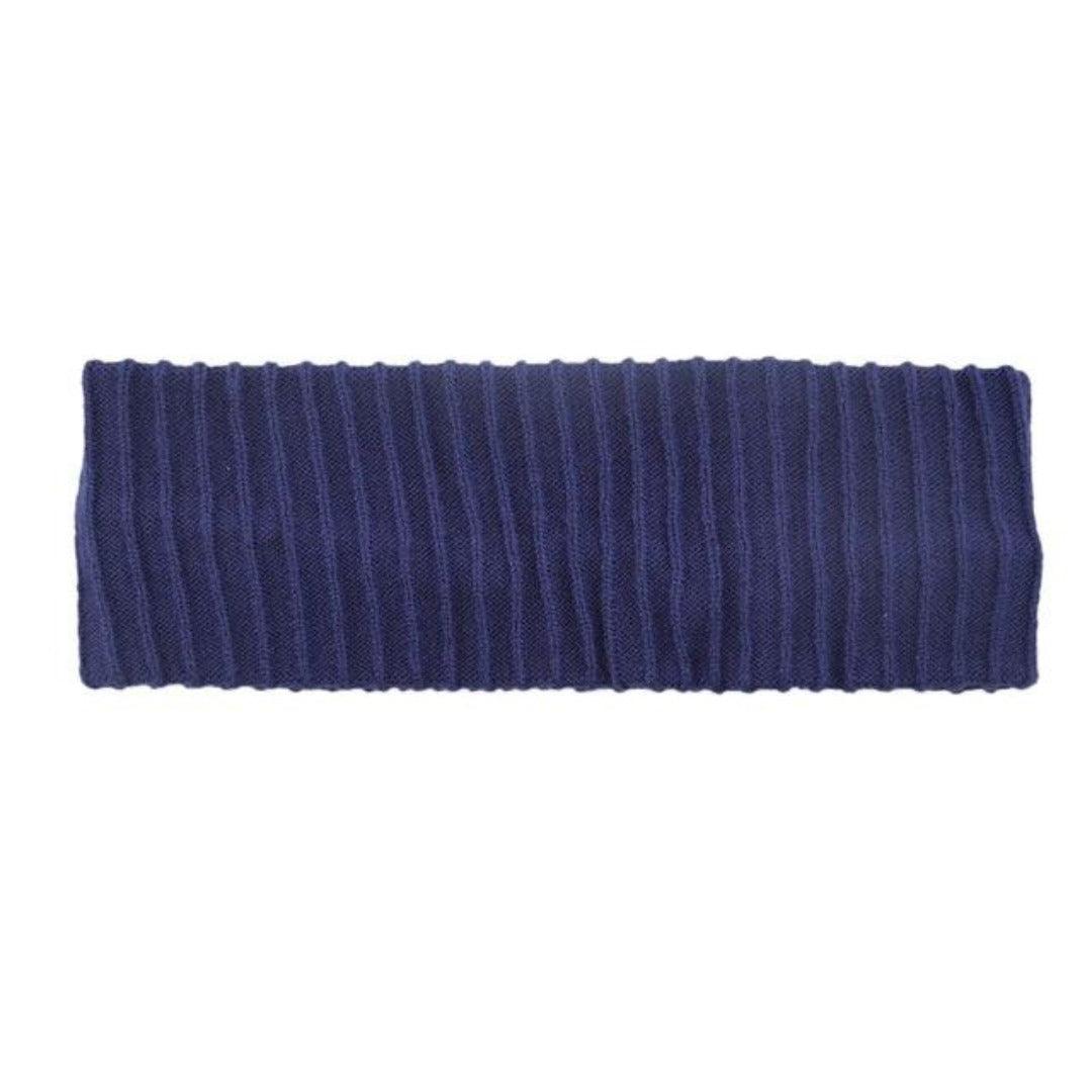 Bandeau cheveux bleu marine d'hiver pour femme | Frossia