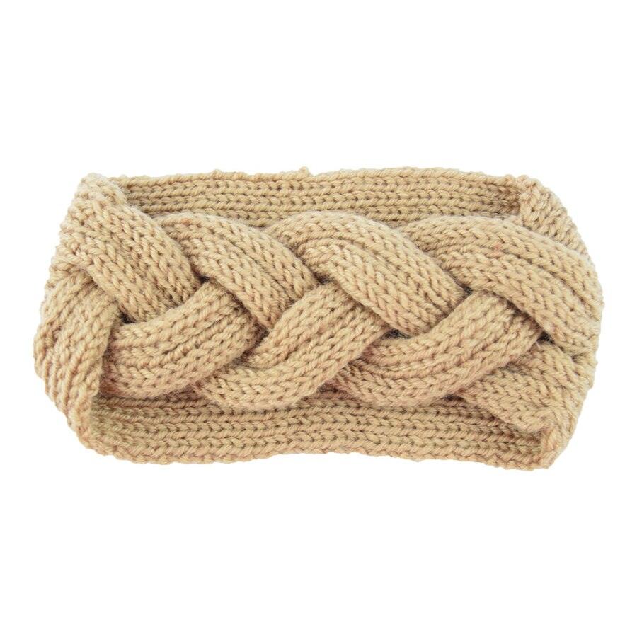 Bandeau cheveux pour femme couleur jaune | Bandeau Cheveux en Laine Tressé