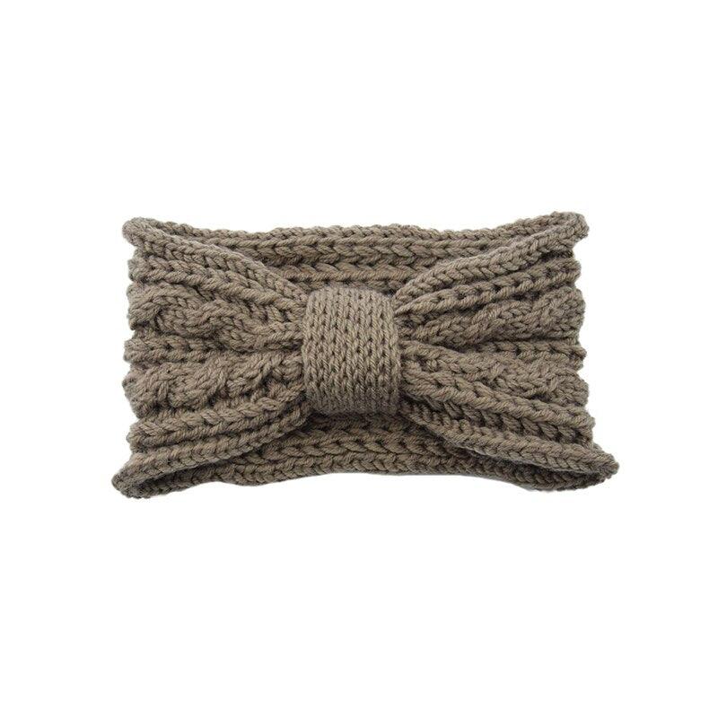 Bandeau cheveux Femme Kaki | Bandeau cheveux laine