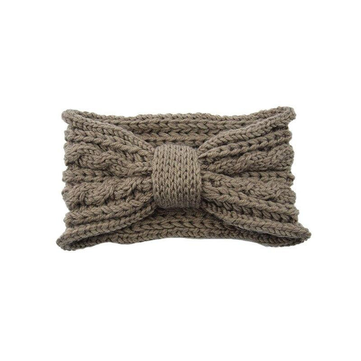 Bandeau cheveux Femme Kaki | Bandeau cheveux laine