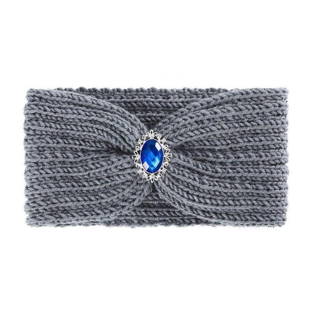 Bandeau cheveux laine zara gris