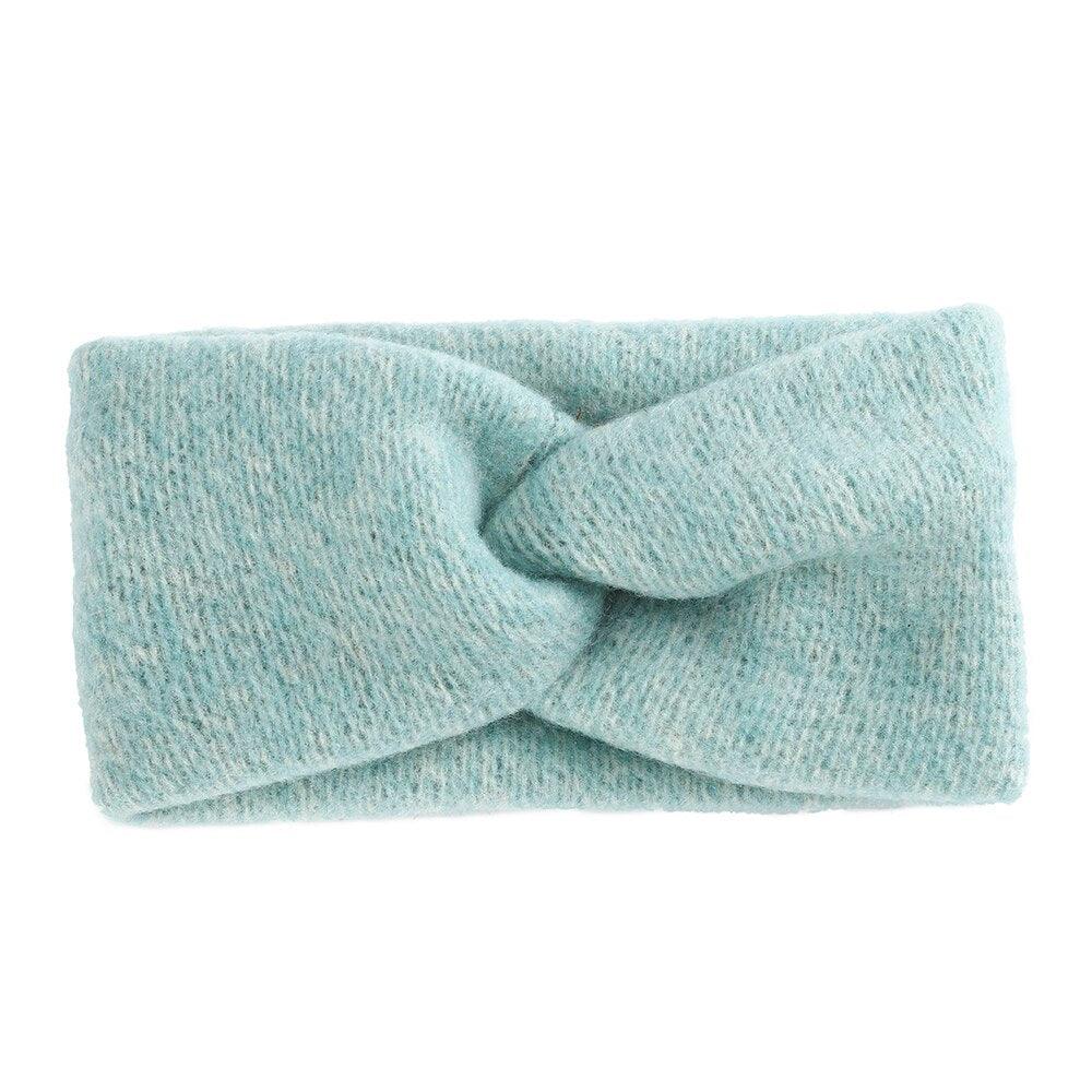 bandeau cheveux torsadé couleur bleu