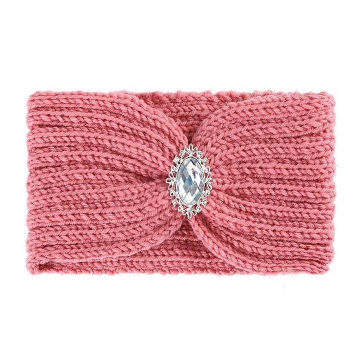 bandeau cheveux laine zara rose