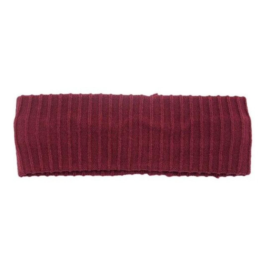 Bandeau cheveux bordeaux d'hiver pour femme | Frossia