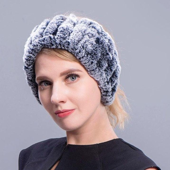 Bandeau en Fourrure Lapin