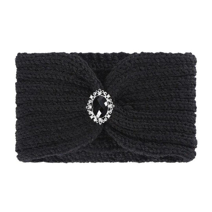 bandeau cheveux laine zara noir