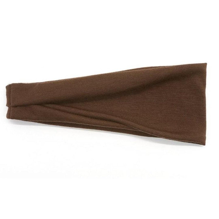 Bandeau cheveux élastique marron | Frossia