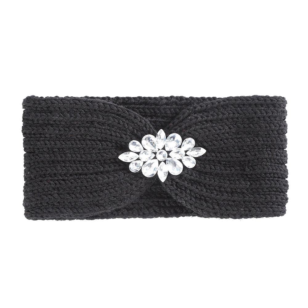 Bandeau cheveux noir avec bijoux