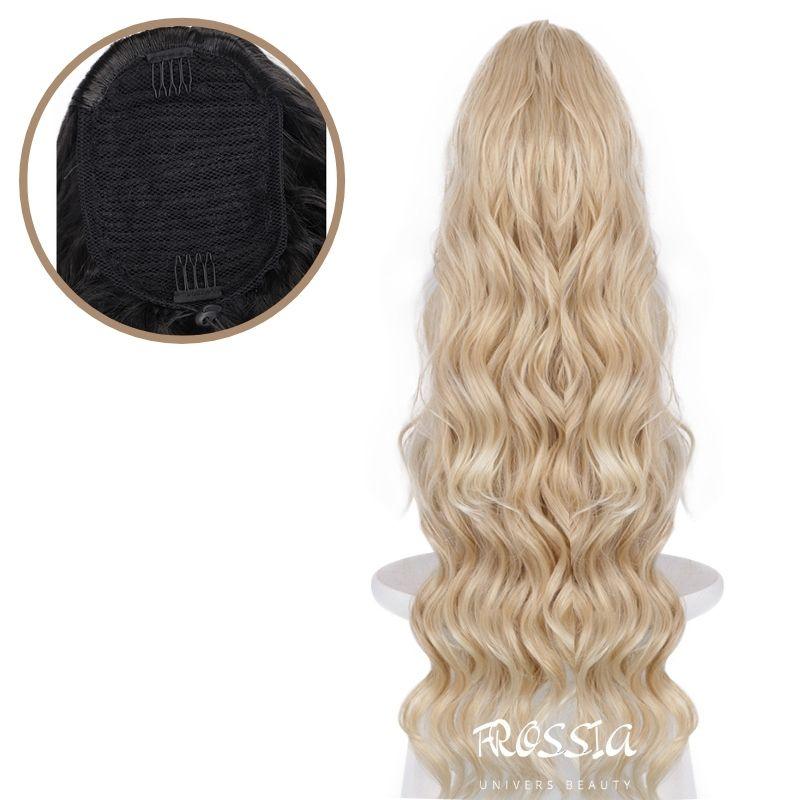 Postiche Queue de Cheval avec Élastique Blonde | Frossia