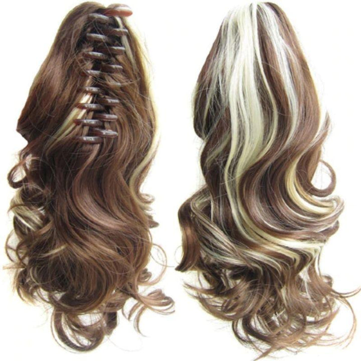 Queue de cheval postiche a pince | extension cheveux pince crabe
