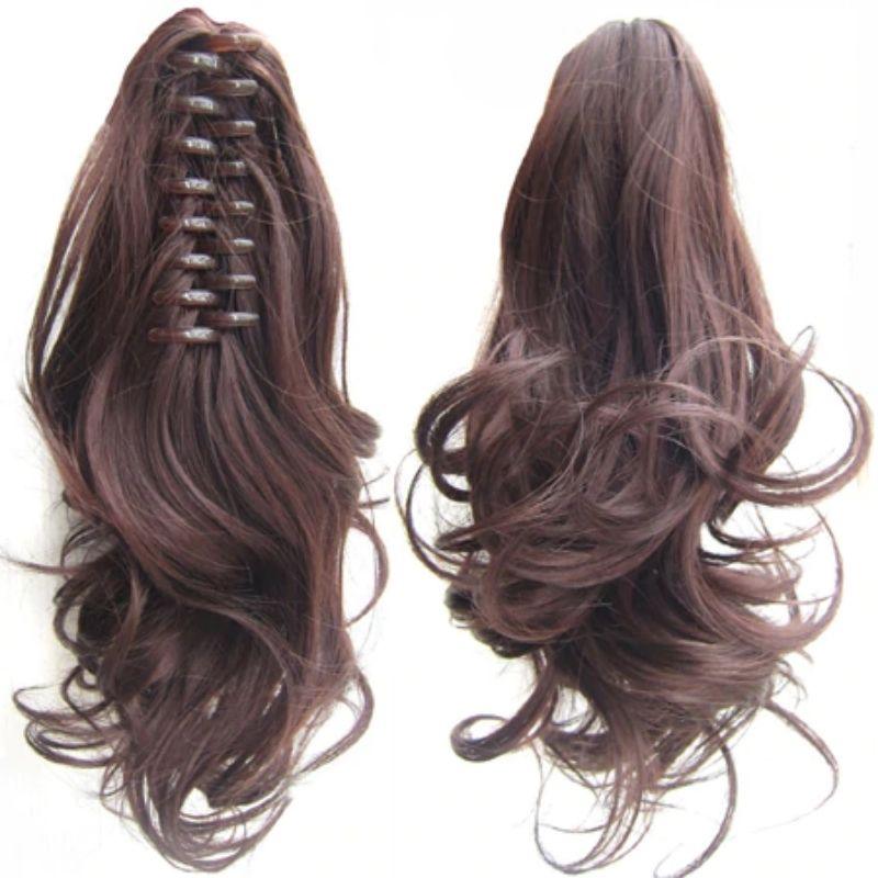 Rajout pour queue de cheval | extension cheveux pince crabe