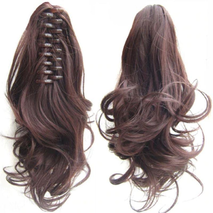 Rajout pour queue de cheval | extension cheveux pince crabe