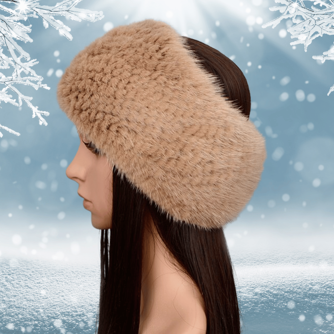 Bandeau cache oreille femme en fourrure | Frossia